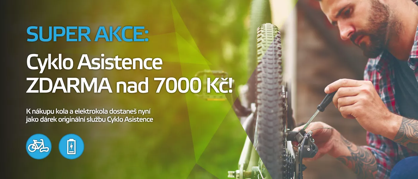 Cyklo Asistence zdarma ke kolům nad 7000 Kč!