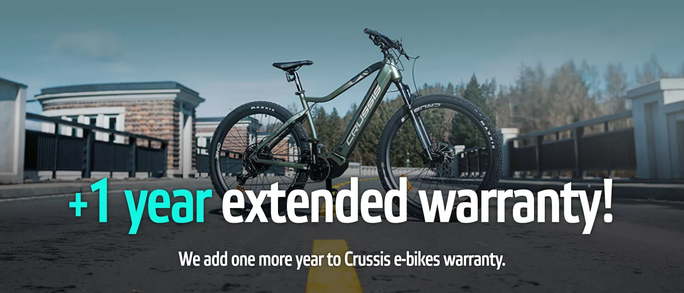 Get +1 Year Warranty for Your New Crussis E-Bike!