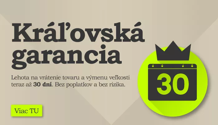 Kráľovská garancia vrátenia do 30-tich dní!
