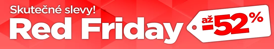 Red Friday - ty nejlepší dárky pro pořádné borce - se skutečnými slevami až 52 %!
