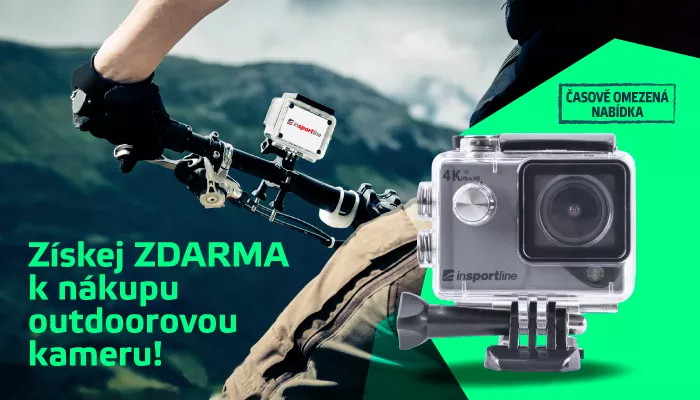 Ke kolu nebo koloběžce 4K outdoorová kamera zdarma!