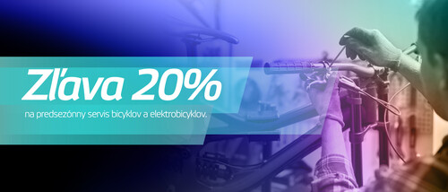 Predsezónny servis bicyklov a elektrobicyklov so zľavou -20%