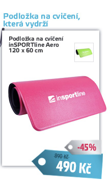 Podložka na cvičení inSPORTline Aero 120 x 60 cm - AKCE