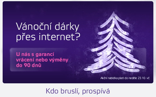 Vánoční dárky přes internet s garancí 30 dnů