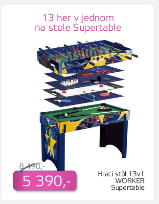 Hrací stůl 13 v 1 WORKER Supertable