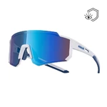 Športové slnečné okuliare Altalist Legacy 2 - biela s modrými sklami