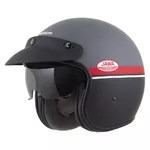 Moto přilba Cassida Oxygen Jawa OHC 2.0 šedá matná/červená/černá/bílá