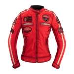 Női motoros kabát W-TEC Virginia - piros