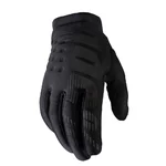 Moto Glove 100% Brisker Women's černá/šedá