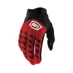 Motocross Gloves 100% Airmatic Red/Black - Red/Black