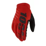 Moto Glove 100% Brisker červená