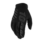 Men’s Motocross Gloves 100% Brisker Black - Black