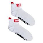 Členkové ponožky Nebbia "SMASH IT" 102 - White
