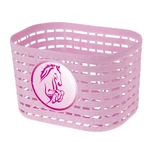 Koszyk dziecięcy przedni plastikowy - Różowy