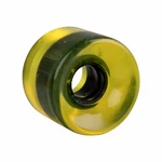 Átlátszó műanyag gördeszka kerék 60*45 mm - sárga