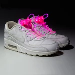 Világító cipőfűző WORKER Platube 80 cm - rózsaszín