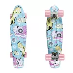 Penny Board Fish Print 22" - Silver-Summer Purple Cats