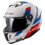 Motorkářská helma LS2 FF808 Stream II Vintage White Blue Red