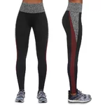 Damskie sportowe legginsy BAS BLACK Extreme - Czarno-szaro-czerwony