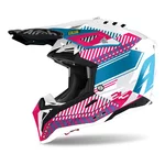 Dirt Bike Helmet AIROH Aviator 3.0 Wave růžová/chrom 2022