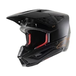 Dirt Bike Helmet Alpinestars S-M5 Solid černá/hnědá matná 2022