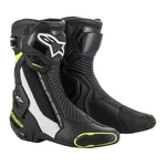 Women’s Motorcycle Boots Alpinestars SMX Plus 2 Black/White/Fluo Yellow 2022 - Black/White/Fluo Yellow