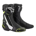 Moto obuv Alpinestars SMX Plus 2 černá/bílá/žlutá fluo