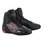 Women’s Motorcycle Shoes Alpinestars Stella FASTER-3 Black/Silver/Pink