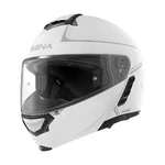 Moto prilba SENA Impulse s integrovaným Mesh headsetom Shine White - lesklá biela