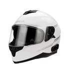 Moto přilba SENA Outride s integrovaným headsetem Shine White - lesklá bílá