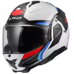 Překlopná přilba LS2 FF910 Advant II Triple White Blue Red P/J