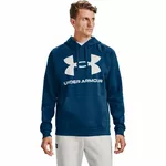 Men’s Hoodie Under Armour Rival Fleece Big Logo HD - Graphite Blue