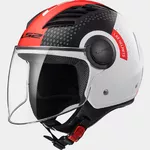 Motoros bolt LS2 AIRFLOW CONDOR WHITE BLACK RED LONG