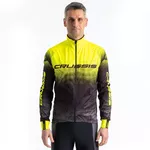Pánská cyklistická bunda CRUSSIS CSW-064 - 2.jakost - černá-fluo žlutá