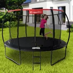 Trampolina ogrodowa z siatką kompletny zestaw inSPORTline Flea PRO 430 cm