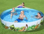 Bestway Dinoszaurusz mintás merevfalú gyerekmedence 244x46cm 55001