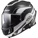 Flip-Up Motorcycle Helmet LS2 FF399 Valiant Lumen / H-V Yellow - Lumen Matt/Gloss Black Light