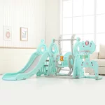 Children’s Slide w/ Swing, Basketball Hoop & Soccer Goal 5-in-1 inSPORTline Multino