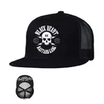 Snapback sapka BLACK HEART Bastard Skull Trucker - fekete
