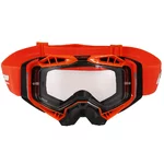 Motocross-Brille LS2 Aura Black H-V Orange Klarglas