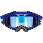 Motocrossbrille LS2 Aura Pro Schwarz Blau Iridium Glas