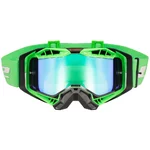 Motokrosové brýle LS2 Aura Pro Black H-V Green iridiové sklo