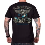 T-shirt koszulka BLACK HEART Blue Chopper