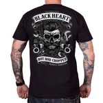 Triko BLACK HEART Respect Tradition - černá