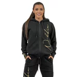 Damska sportowa bluza z kapturem Nebbia INTENSE Signature 845 - Black/Gold