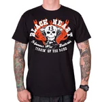 BLACK HEART Flathead Skull T-Shirt - schwarz