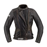 Dámská kožená moto bunda W-TEC Black Heart Lizza - vintage hnědá