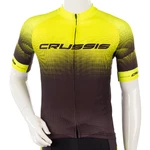 Short-Sleeved Cycling Jersey Crussis - Black-Fluo Yellow