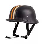 Retro Open-Face Motorcycle Helmet Sodager Stripes