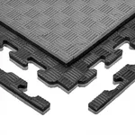 Tatami Puzzle Mat inSPORTline Sazegul 100 x 100 x 2 cm - šedo-černá, vzor 5 proužků